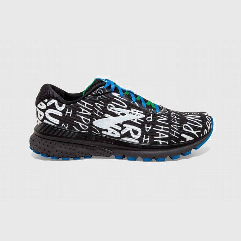 Pánske Brooks Adrenaline Gts 20 - Cestná Bežecká Obuv - Čierne/Biele/Modre (54218-CEXH)